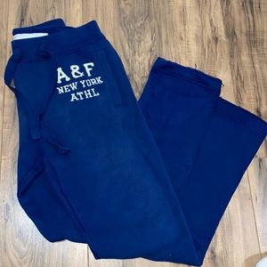 Abercrombie and Fitch mens navy blue sweatpants